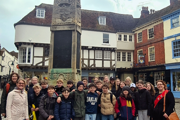 Group tour in the Buttermarket